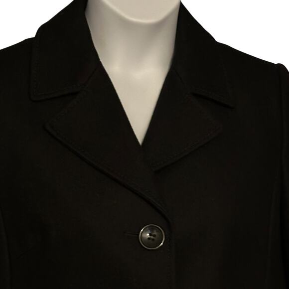 Forecaster of Boston Wool Blend Black Mid Length Winter Coat Women’s Size 10 NWT - Picture 4 of 9